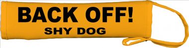 Back Off Shy Dog Lead Cover / Slip